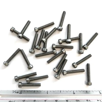 NO BRAND (PKG of 25) 6-32 x 3/4” Machine Screw, Phillips Fillister Head, Stainless Steel