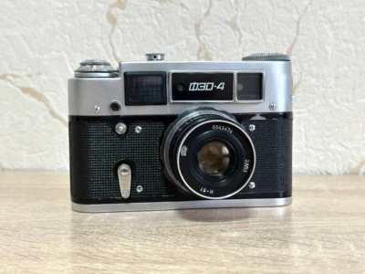 FED 4 Vintage 35mm Film Camera Rangefinder Lens Industar-61 2,8/53 ussr Worker - Image 1 of 4