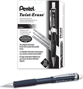 Twist-Erase III Mechanical Pencil, (0.9Mm), Black Barrel - Picture 1 of 6