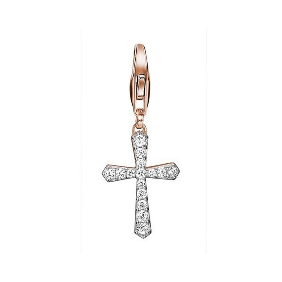 Esprit Anhänger Charms Silber Zirkonia Rosé Belief Kreuz ESCH91424B000 - Bild 1 von 1