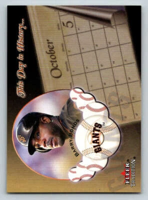 2002 Fleer Tradition This Day in History #2 Barry Bonds - Image 1 of 2