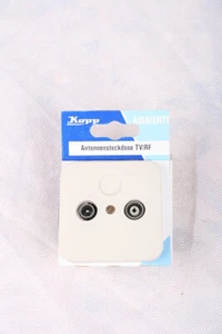 Kopp AMBIENTE Antennensteckdose Dose TV/RF Farbe: taiga-weiss  - Bild 1 von 1