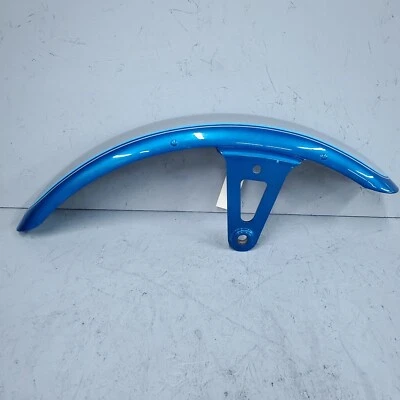 Harley-Davidson Springer Softail Front Fender Aqua Pearl e Silver 59924-94ME - Imagem 1 de 4