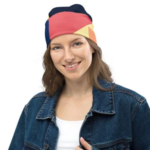 Gorro vibrante con patrón amarillo y negro - Acogedor sombrero de punto para estilo audaz y calidez - Imagen 1 de 13