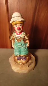 ADORABLE DE COLECCIÓN 1999 RON LEE - PEQUEÑO NIÑO PELIRROJO VESTIDO COMO ESCULTURA DE PAYASO - Imagen 1 de 10