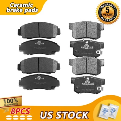 Pastillas de freno delanteras traseras de cerámica para Acura TSX 2004 2005 2006 2007 2008 Foto 1 de 4