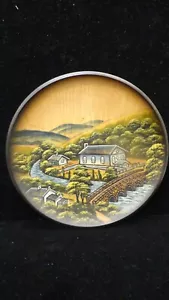 Pfaff 1981 Westdeutschland handgefertigte Holzplatte Wandplakette Erbe Serie - Bild 1 von 4