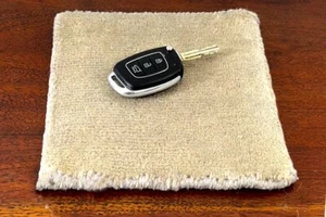 Small Wool Rug Handmade Table Mat Kitchen Placemats Living Room Brown Home Decor - Picture 1 of 5