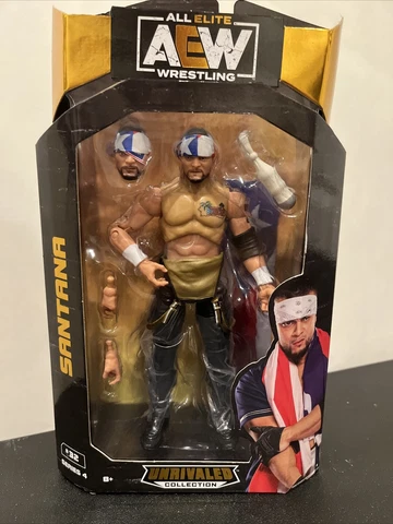 AEW Unrivaled Series 4 Santana Jazwares Wrestling Action Figure #32 Cover