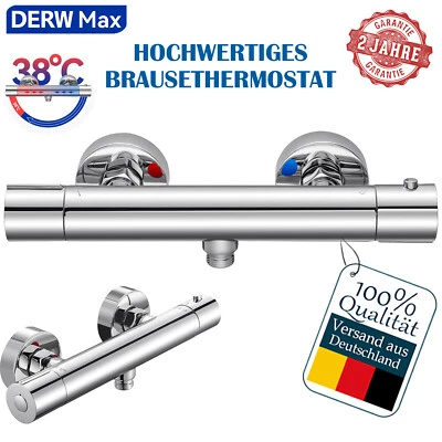 DERW MAX Brausethermostat Duscharmatur Mischbatterie Dusche Duschthermostat Armatur Bad