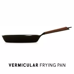 Vermicular Frying Pan 26cm walnut Gas IH Cast Enamel Capacity 1.8L Japan NEW - Picture 1 of 7