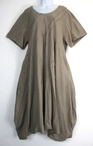 Lagenlook Ladies 100% Pure Linen Long Summer Dress Pockets One size: Plus 16-20 - Picture 1 of 43