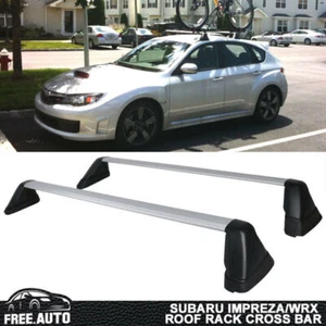 Barra transversal de techo de aluminio estilo OE 2 piezas para Subaru Impreza WRX STI 08-14 - Imagen 1 de 6