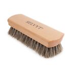 Selvyt X Large Premium Horsehair Buffing Brush Black And Neutral Shoes Or Boots
