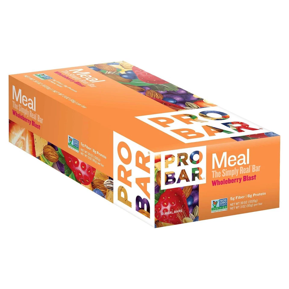 PROBAR Meal Whole Berry Blast Nutrition Bar - 12 Count