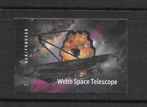 Telescopio espacial Scott #5720a IMPERFORADO (SIN TROQUELADO) Webb único, MNH - Imagen 1 de 1