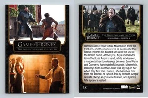 Mountain & The Viper #38 Game Of Thrones Complete Series 2020 Rittenhouse Card - Picture 1 of 1