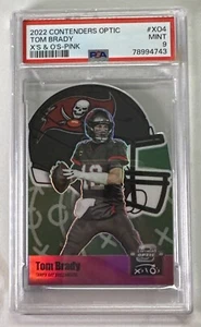 2022 Panini Contenders Optic Tom Brady SP Xs and Os #XO4 /75 Die-Cut Pink PSA 9 - Picture 1 of 6