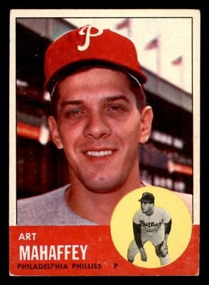 1963 Topps Baseball #385 Art Mahaffey VG/EX *d2 - Image 1 of 2