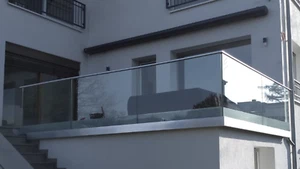 Ganz Glas Geländer Balkon und Terrassen geländer für ESG-VSG Mit Geprüfte Statik - Bild 1 von 3