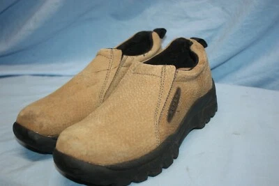 Roper Performance Slip On Casual Shoes Mens size 8 Leather Casual Tan Clogs - Image 1 of 4