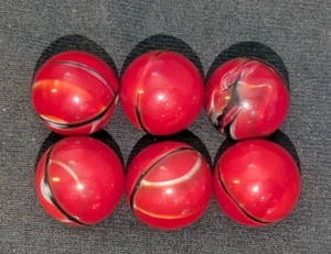 Vintage Czech Bullit Mold Marble Lot/6 mibs, MINT 5/8 range 3 - Picture 1 of 4