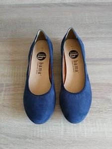 Bama💙Bequeme Pumps 42 H Ballerinas mit kleinem Absatz 3,5cm Blau Wie Neu! - Bild 1 von 3