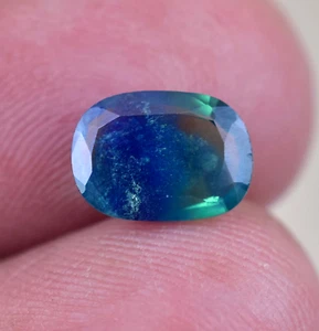 Unheated Natural Bi-color Sapphire 2.00 Ct Cushion AGL Certified Ceylon Gemstone - Picture 1 of 6