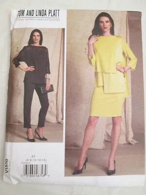 Vogue 1516 Tom and Linda Platt American Designer Tops Skirt Pants Pattern 6-14  - Image 1 of 2