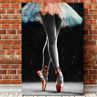 Salle de ballet décoration fille dansante art mural ballerine portant tutu aquarelle peintures