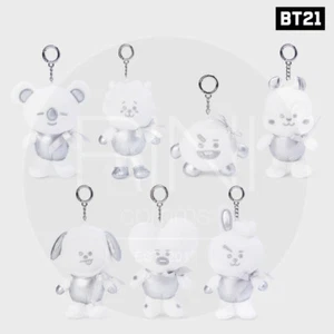 BTS BT21 Official Authentic Goods Silver Edition Doll Keyring + Tracking Number - Imagen 1 de 15