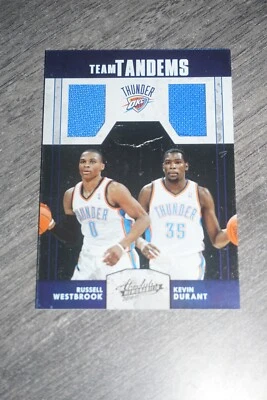 Kevin Durant Russell Westbrook 2010-11 Panini Absolute Team Tandems 035/100 - Image 1 of 2