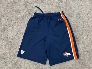 Nike Denver Broncos NFL Training Shorts Youth XL Football Blue Jersey - Picture 1 of 10