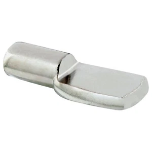 5mm Shelf Pins, Flat Spoon Style, Nickel - Picture 1 of 2