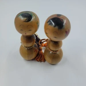 Traditional Japanese kokeshi doll, kokeshi doll, set kokeshi doll, kokeshi vinta - Picture 1 of 4