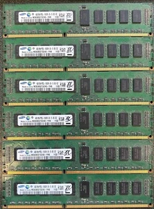 Lot Of 6 x 4GB (24GB total) Samsung M393B5273CH0-YH9 DDR3 SDRAM ECC Reg Memorye. - Picture 1 of 1