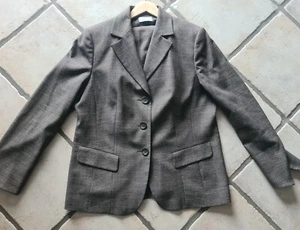 FRANK WALDER Kostüm Rock Blazer Gr. 42 Braun Meliert - Bild 1 von 7