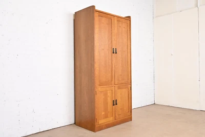 Stickley Mission 橡木艺术与工艺媒体衣橱柜 — 第 1/4 张图片