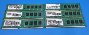 LOT OF 6/ Patriot 2GB DDR3 1333MHz PC3-10600 Desktop Ram Memory | PSD32G133381 - Picture 1 of 2