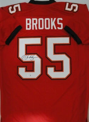 Buccaneers Hall of Famer DERRICK BROOKS Signed Custom Replica Jersey AUTO - BAS - Image 1 of 2