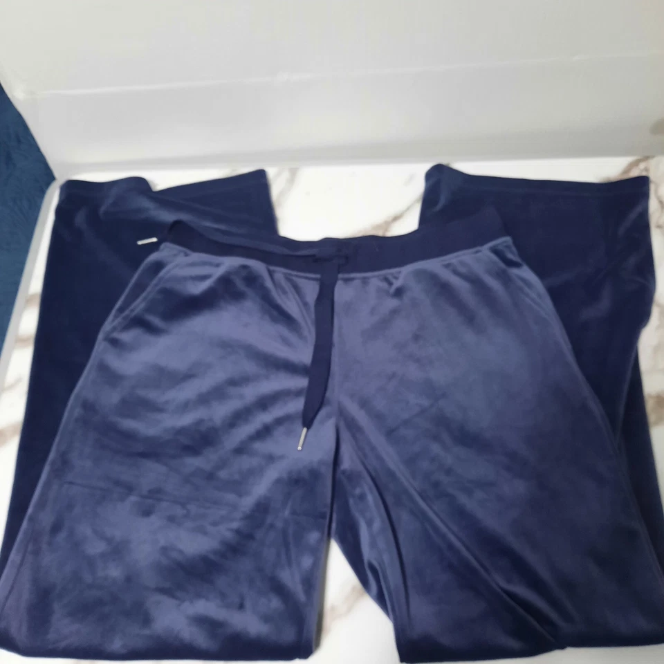 Pantalones de dormir Alfani pijama para mujer talla S terciopelo púrpura pierna ancha Foto 1 de 4