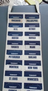 Munro Team name plates for Score Board 16 Teams table hockey game NHL - Picture 1 of 3