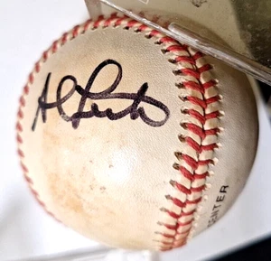 Al Leiter Autograph National League Baseball With Ball Cube JSA Coa - Picture 1 of 8