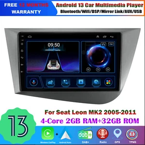 Für Seat Leon MK2 2005-2012 TouchScreen Autoradio GPS Sat Nav Android12 DAB Wifi - Bild 1 von 23