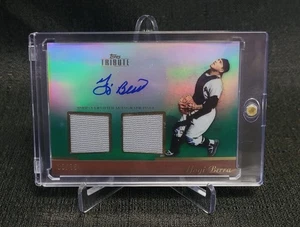2011 TOPPS TRIBUTE #TADR-YB YOGI BERRA Game-Worn JERSEY AUTO GREEN SP #3/75 - Picture 1 of 2