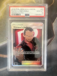 Giovanni's Exile (Full Art) 67/68 Hidden Fates Holo PSA 10 - Imagen 1 de 2