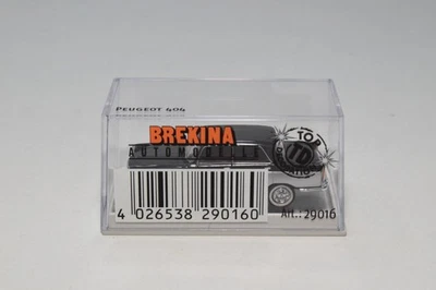 B69 1:87 BREKINA 29016 PEUGEOT 404 NERO GRIGIO NUOVO CON SCATOLA - Immagine 1 di 4