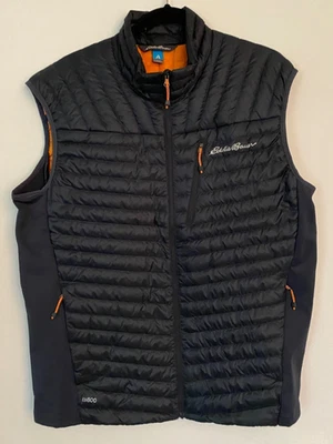 Chaleco acolchado de plumón de ganso Eddie Bauer First Ascent EB800 para hombre talla L elástico cálido Foto 1 de 4
