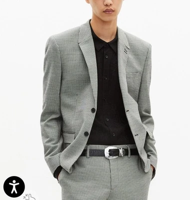 NEW - THE KOOPLES - MEN’S BLACK AND WHITE HOUNDSTOOTH SUIT JACKET/BLAZER - SZ M - Image 1 of 4