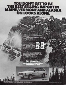 1981 Subaru: Best Selling Import in Maine, Vermont and Alaska Vintage Print Ad - Picture 1 of 1